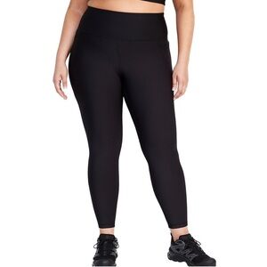 Old Navy 4X Black High-Waisted PowerSoft 7/8 Leggings for Women (ON06)